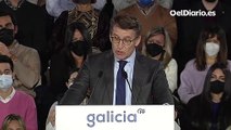 Feijóo rompe a llorar en su discurso ante el PP gallego antes de anunciar si se presenta a sustituir a Casado