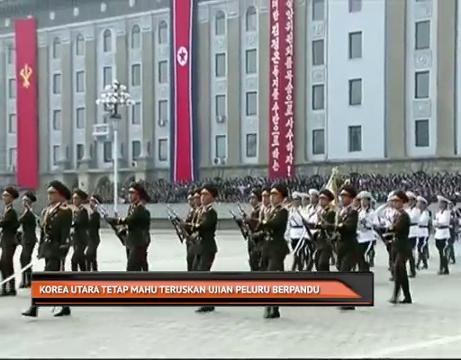 Korea Utara tetap mahu teruskan ujian peluru berpandu