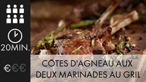 A TABLE : Côtes d'agneau aux deux marinades au gril