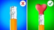 EASY DRAWING TRICKS EVERYONE WILL FIND USEFUL Funny And Cool Art Hacks by 123 GO GOLD