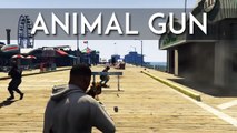 GTA 5 : un mod délirant permet de tirer des animaux à la place des balles