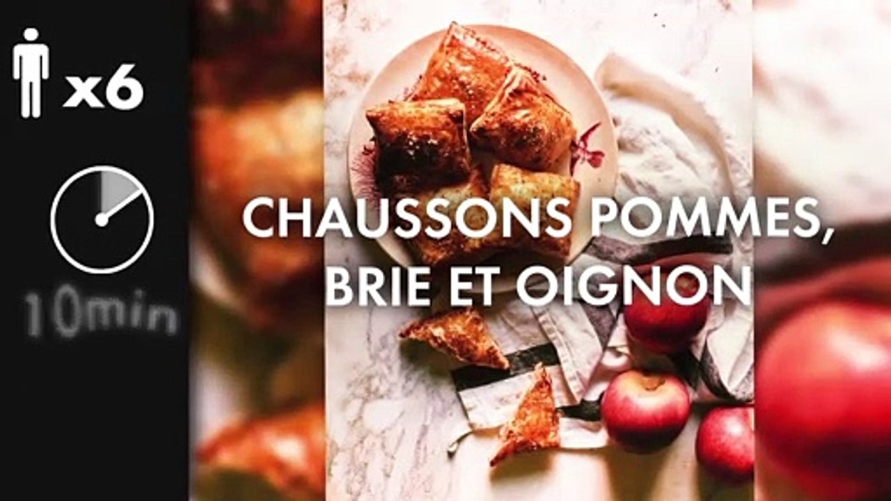Chaussons pommes, brie et oignon