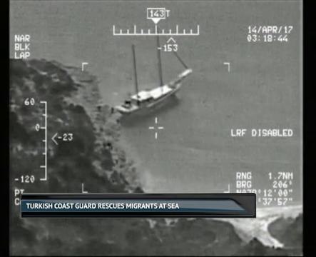 Turkish Coast Guard rescues migrants at sea