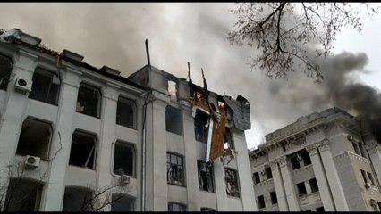 Bilder der Zerstörung: Tag sieben der russischen Invasion