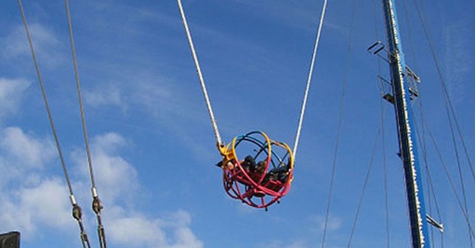 Horrifying moment a girl's rollercoaster harness breaks mid-ride