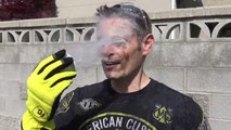 This Guy Throws Liquid Nitrogen In His Face For A Bizarre Science Experiement