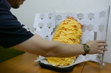 This man ordered a burger with 1000 cheese slices - the way he eats it is really something