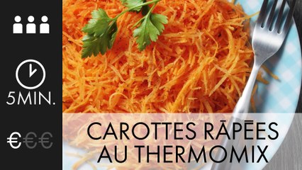A TABLE : Carottes râpées au Thermomix