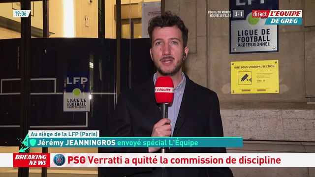 Verratti confiant après son audition devant la commission de discipline de la LFP - Foot - L1