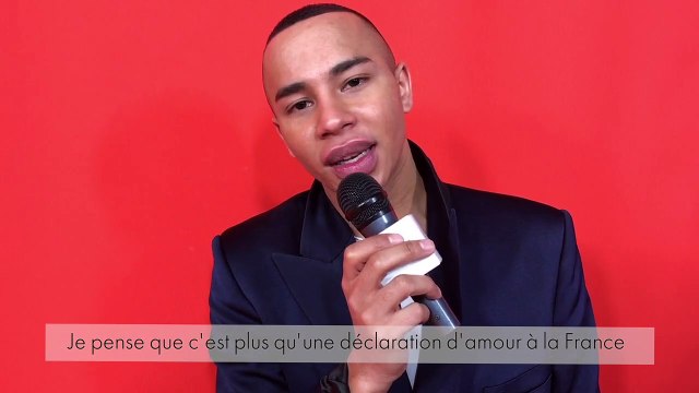 Rencontre avec Olivier Rousteing après le défilé Balmain Automne-Hiver 2020-2021