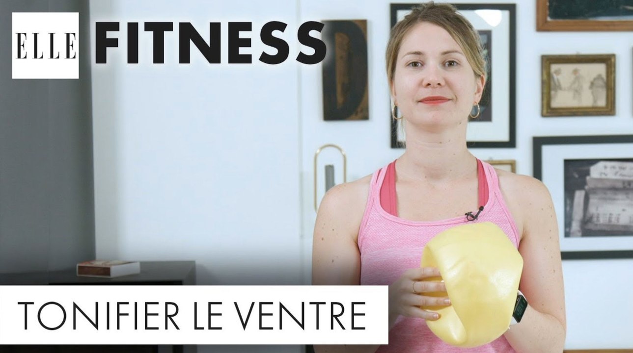 15 minutes d'abdos avec un ballon de Pilates┃ELLE Fitness