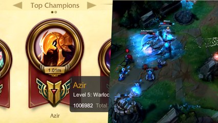 League of Legends : un Azir avec un million de points de maîtrise !