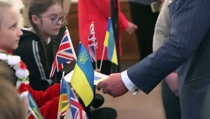 Charles and Camilla meet Ukrainian community during cathedral visit