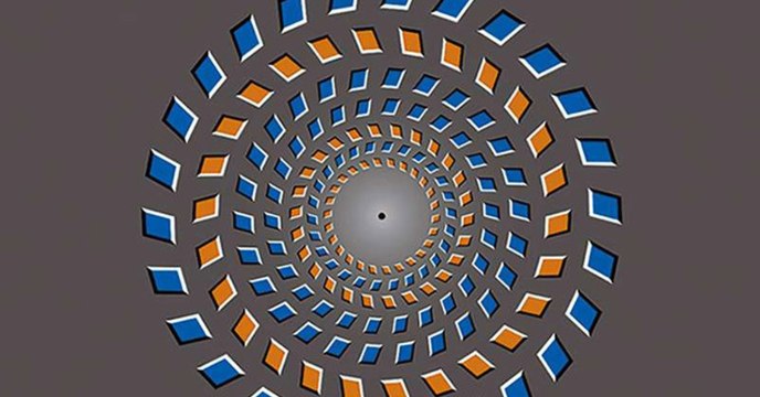 You can make this strange optical illusion move with your brain