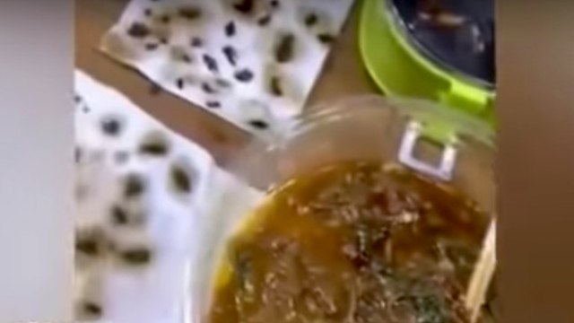 One woman was horrified after discovering her takeaway had an extra ingredient