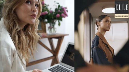 Défilé sur canapé : Tod's avec Chloé Lecareux