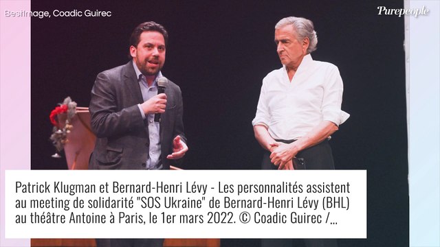 Bernard-Henri Lévy soutenu par sa femme Arielle Dombasle et les VIP pour l'Ukraine