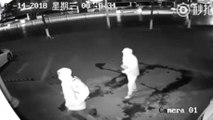 Two robbers caught in the act by CCTV might just be the worst burglars in the world