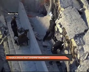 7 pekerja binaan maut dihempap palang batu