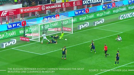 The Russian Defender Evgeni Chernov Managed The Most Beautiful Line Clearance In History