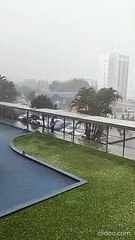 Chuva de granizo na tarde desta quarta-feira (2/3) no SIG - Parte 2