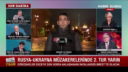 Kiev'deki patlamanın sesi canlı yayına yansıdı