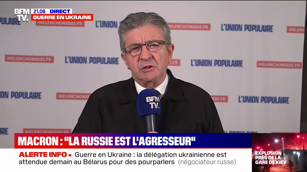 Jean-Luc Mélenchon sur les sanctions contre la Russie: "Je pense qu'il faut frapper dur et fort les oligarques plutôt que le peuple"