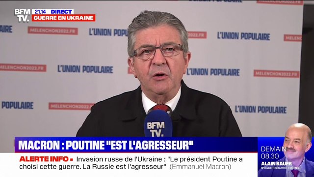 Nous ne sommes pas en guerre contre la Russie : Jean-Luc Mélenchon trouve que le comportement du président est responsable