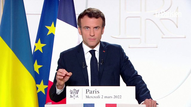 L'allocution d'Emmanuel Macron sur la guerre en Ukraine