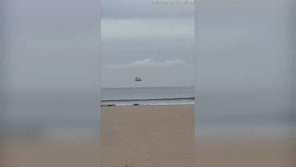 This Incredible Optical Illusion Shows a Cruise Ship Floating in the Air