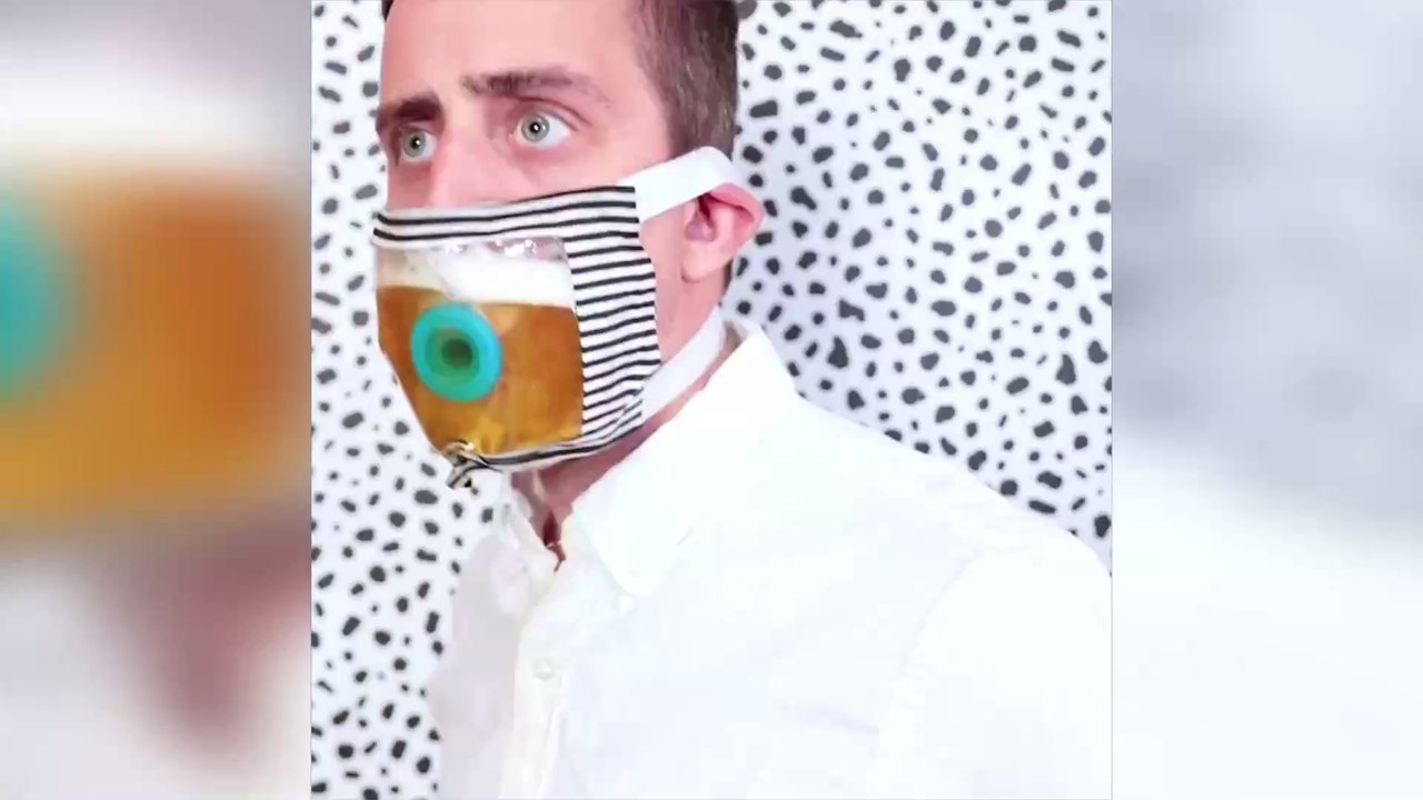 The Mixer Mask: The New Invention That Allows You to Drink a Pint and Stay Protected