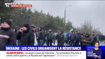 Les civils ukrainiens organisent la résistance pour ralentir la progression des troupes russes