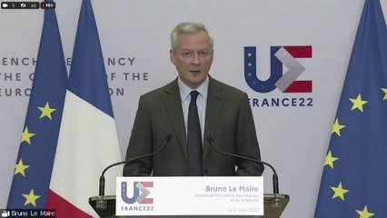 Russie: l'UE envisage "des dispositions sur les cryptomonnaies qui ne doivent pas être utilisées pour contourner les sanctions", selon Bruno Le Maire