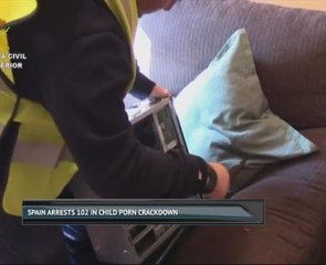 Spain arrests 102 in child pornography crackdown