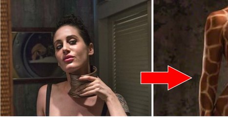 'Giraffe woman' removes all 15 neck rings after five years