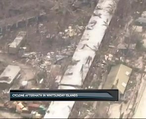Cyclone aftermath in Whitsunday Islands