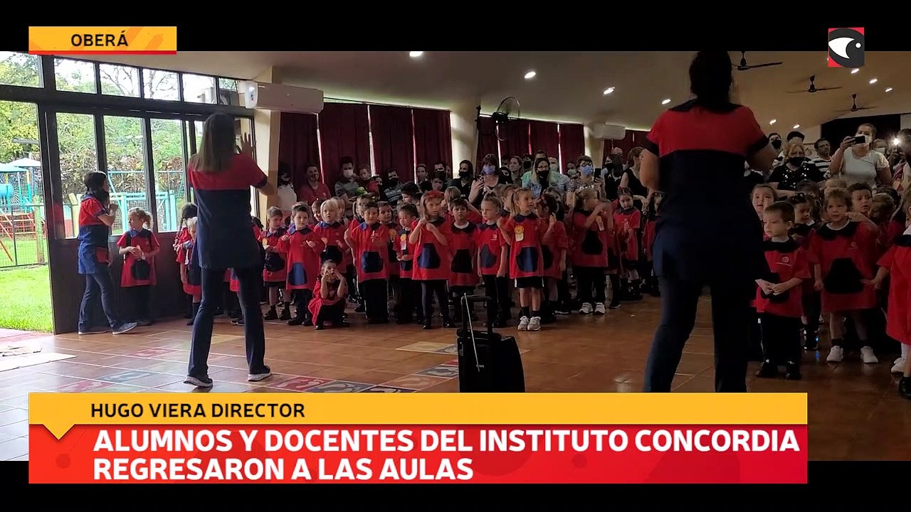 Alumnos y docentes del Instituto Concordia regresaron a las aulas