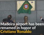 Heads turn as Ronaldo airport overshadowed by statue