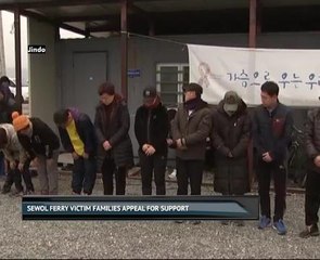 Sewol ferry victim families appeal for support