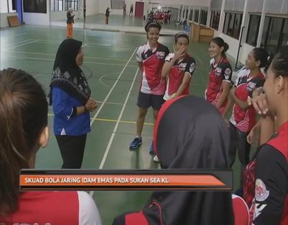 Skuad bola jaring idam emas pada Sukan Sea Kuala Lumpur