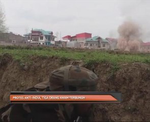 Protes anti-India, tiga orang awan terbunuh