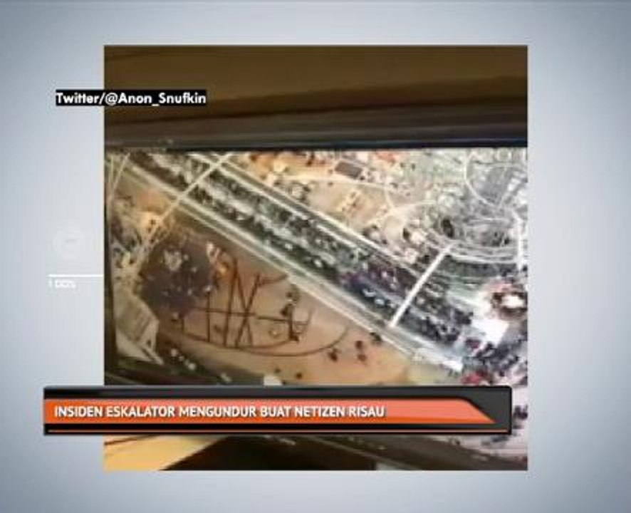 Insiden eskelator mengundur buat netizen risau