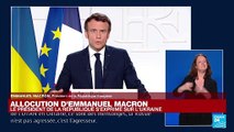 REPLAY - Allocution d'Emmanuel Macron sur la guerre en Ukraine