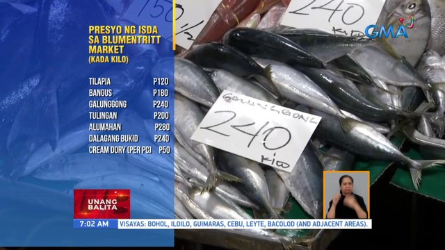 Presyo ng ilang isda sa Blumentritt Market, mataas pa rin | UB