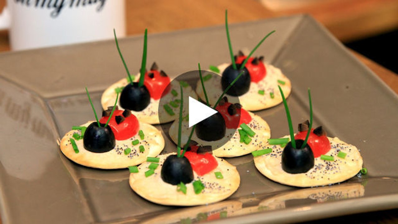Sommerliches Partyrezept: Leckere Marienkäfer-Häppchen