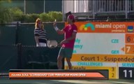 Iguana suka 'scoreboard' curi perhatian Miami Open