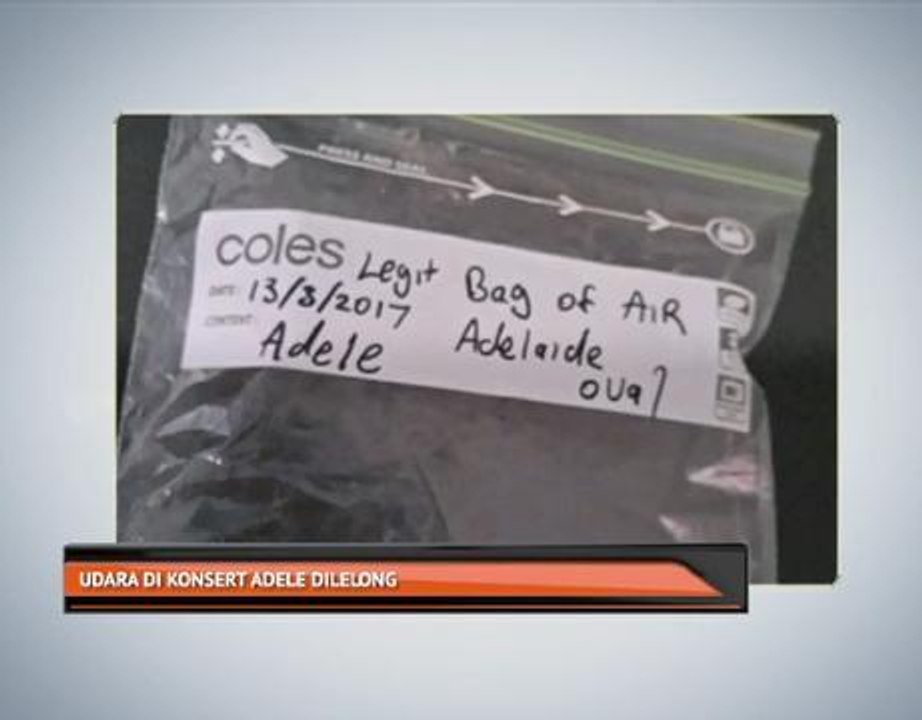 Udara di konsert Adele dilelong