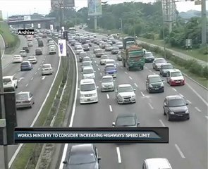 Works Ministry to consider increasing highways' speed limit