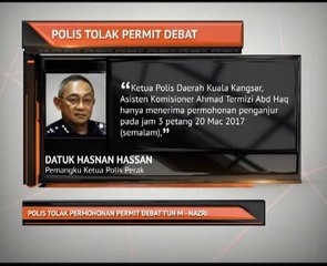 Polis tolak permohonan permit debat Tun M - Nazri