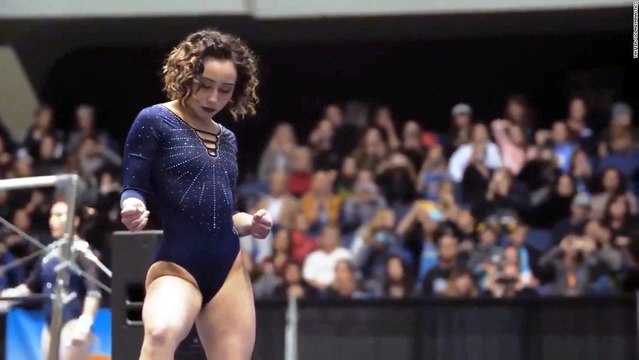 This gymnast went viral after performing a jaw-dropping 'perfect 10' routine